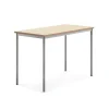 Pöytä SONITUS Ääntä vaimentava linoleumi, 1400x700x900 mm, beige, hopeanharmaa