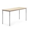 Pöytä SONITUS Ääntä vaimentava linoleumi, 1800x700x900 mm, beige, hopeanharmaa