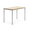 Pöytä SONITUS Ääntä vaimentava linoleumi, 1400x800x900 mm, beige, hopeanharmaa