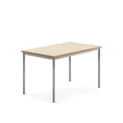 Pöytä SONITUS Ääntä vaimentava linoleumi, 1200x800x720 mm, beige, hopeanharmaa