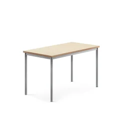 Pöytä SONITUS Ääntä vaimentava linoleumi, 1200x700x720 mm, beige, hopeanharmaa