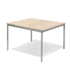 Pöytä SONITUS Ääntä vaimentava linoleumi, 1200x1200x720 mm, beige, hopeanharmaa