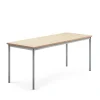 Pöytä SONITUS Ääntä vaimentava linoleumi, 1800x700x720 mm, beige, hopeanharmaa