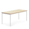 Pöytä SONITUS Ääntä vaimentava linoleumi, 1800x800x720 mm, beige, valkoinen
