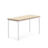 Pöytä SONITUS Ääntä vaimentava linoleumi, 1400x600x720 mm, beige, valkoinen