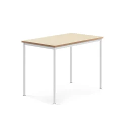 Pöytä SONITUS Ääntä vaimentava linoleumi, 1200x800x900 mm, beige, valkoinen