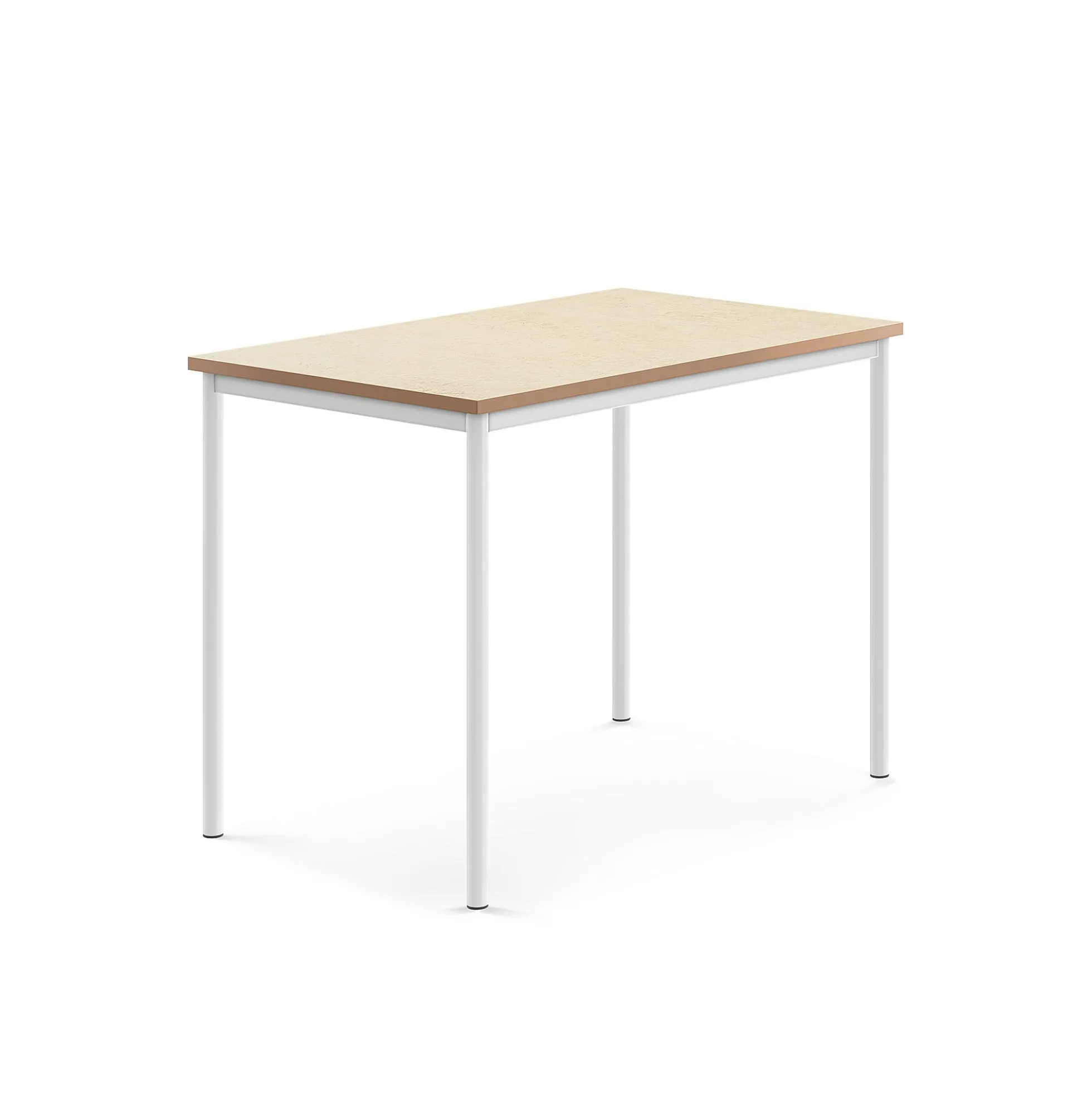 Pöytä SONITUS Ääntä vaimentava linoleumi, 1200x800x900 mm, beige, valkoinen