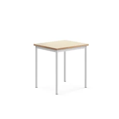 Pöytä SONITUS Ääntä vaimentava linoleumi, 700x600x720 mm, beige, valkoinen
