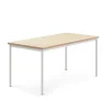 Pöytä SONITUS Ääntä vaimentava linoleumi, 1600x800x720 mm, beige, valkoinen