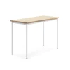 Pöytä SONITUS Ääntä vaimentava linoleumi, 1400x600x900 mm, beige, valkoinen