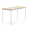 Pöytä SONITUS Ääntä vaimentava linoleumi, 1600x800x900 mm, beige, valkoinen