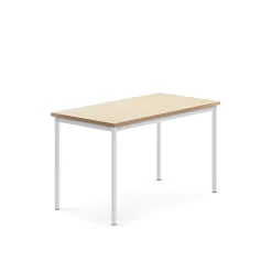 Pöytä SONITUS Ääntä vaimentava linoleumi, 1200x700x720 mm, beige, valkoinen