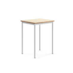 Pöytä SONITUS Ääntä vaimentava linoleumi, 700x600x900 mm, beige, valkoinen