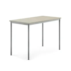 Pöytä SONITUS Ääntä vaimentava linoleumi, 1400x700x900 mm, harmaa, hopeanharmaa