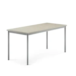 Pöytä SONITUS Ääntä vaimentava linoleumi, 1600x700x720 mm, harmaa, hopeanharmaa