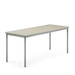 Pöytä SONITUS Ääntä vaimentava linoleumi, 1800x700x720 mm, harmaa, hopeanharmaa