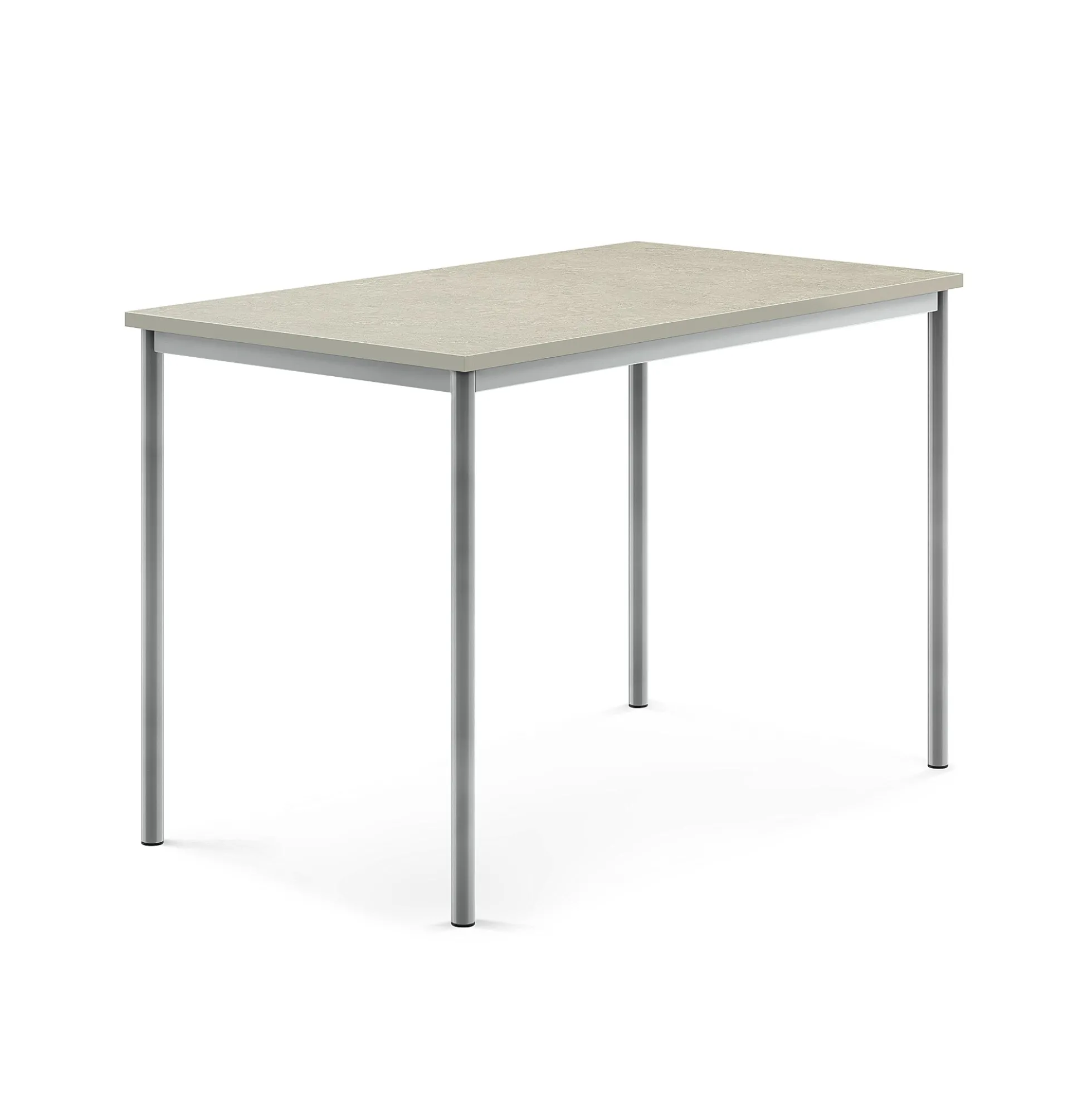 Pöytä SONITUS Ääntä vaimentava linoleumi, 1400x800x900 mm, harmaa, hopeanharmaa
