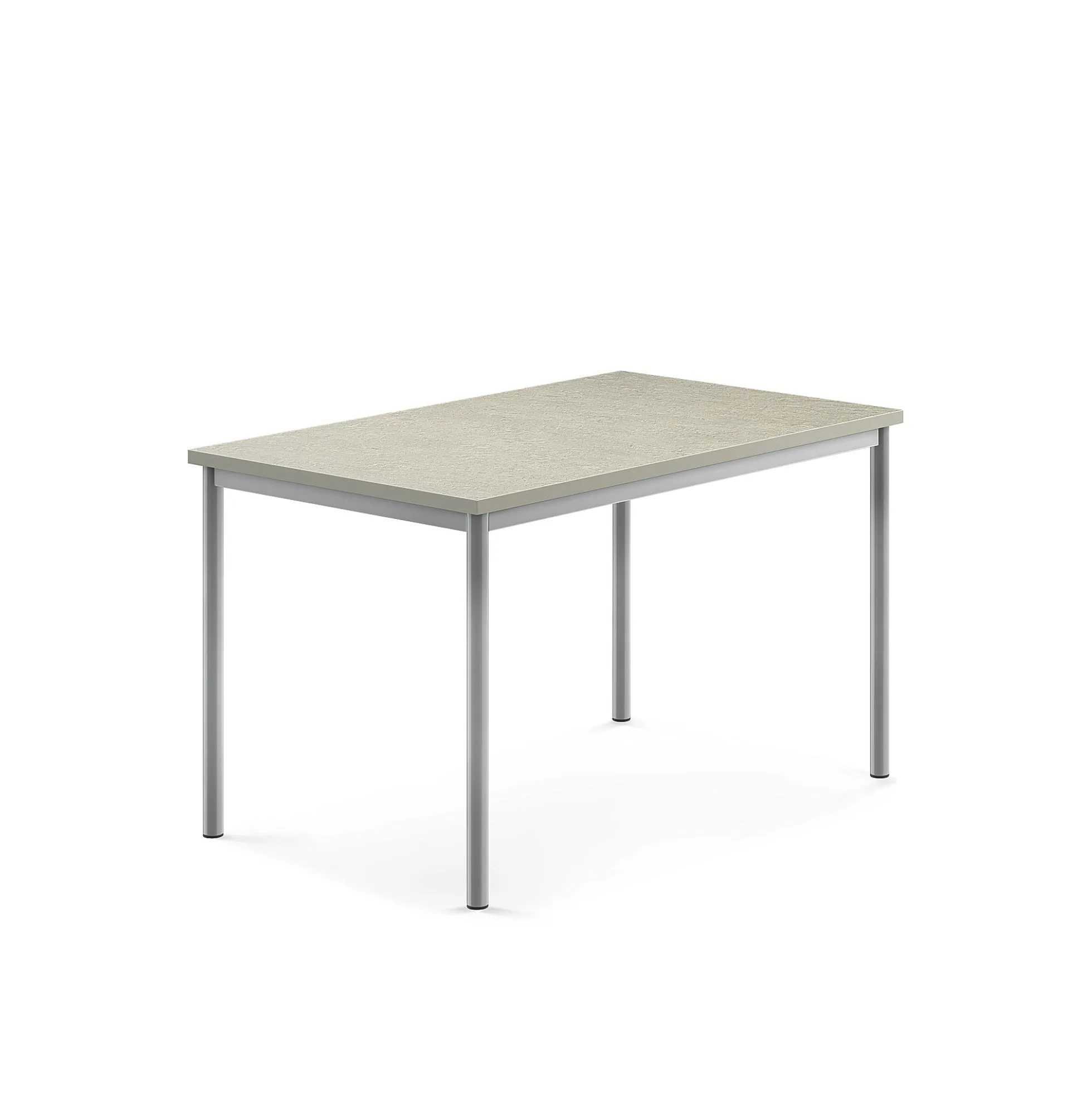 Pöytä SONITUS Ääntä vaimentava linoleumi, 1200x800x720 mm, harmaa, hopeanharmaa