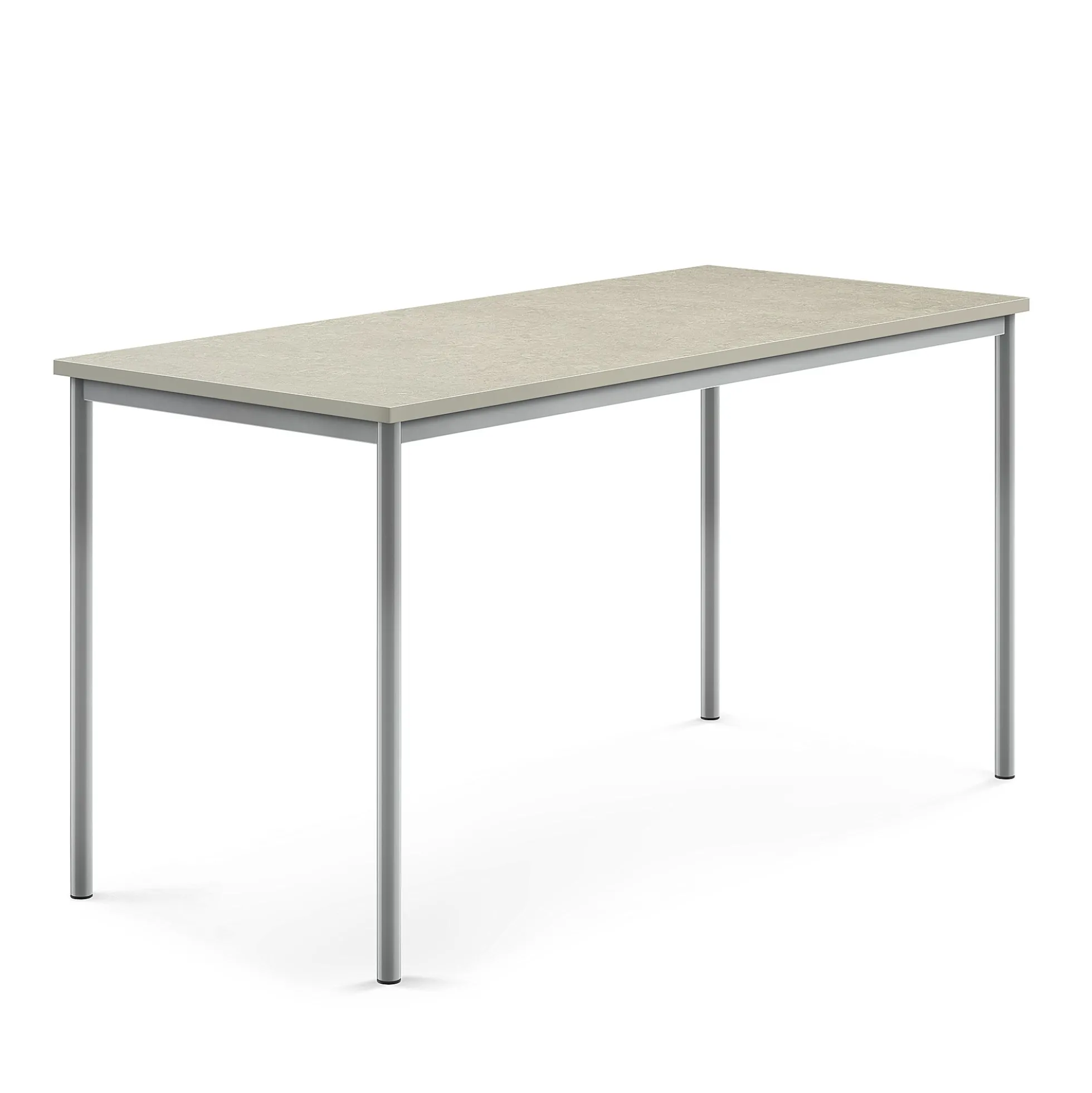 Pöytä SONITUS Ääntä vaimentava linoleumi, 1800x800x900 mm, harmaa, hopeanharmaa