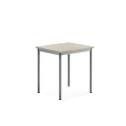 Pöytä SONITUS Ääntä vaimentava linoleumi, 700x600x720 mm, harmaa, hopeanharmaa