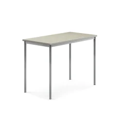 Pöytä SONITUS Ääntä vaimentava linoleumi, 1200x700x900 mm, harmaa, hopeanharmaa
