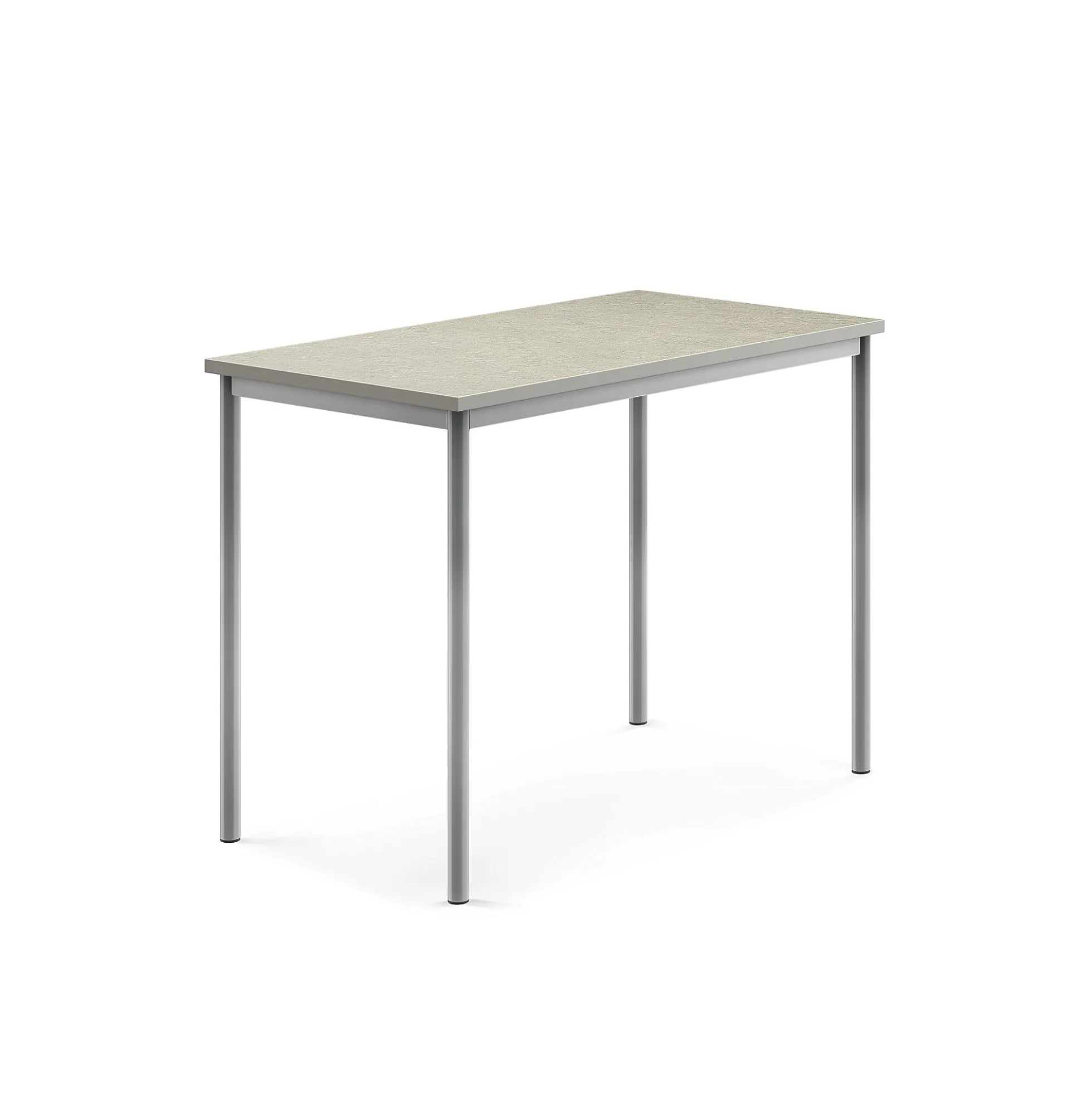 Pöytä SONITUS Ääntä vaimentava linoleumi, 1200x700x900 mm, harmaa, hopeanharmaa
