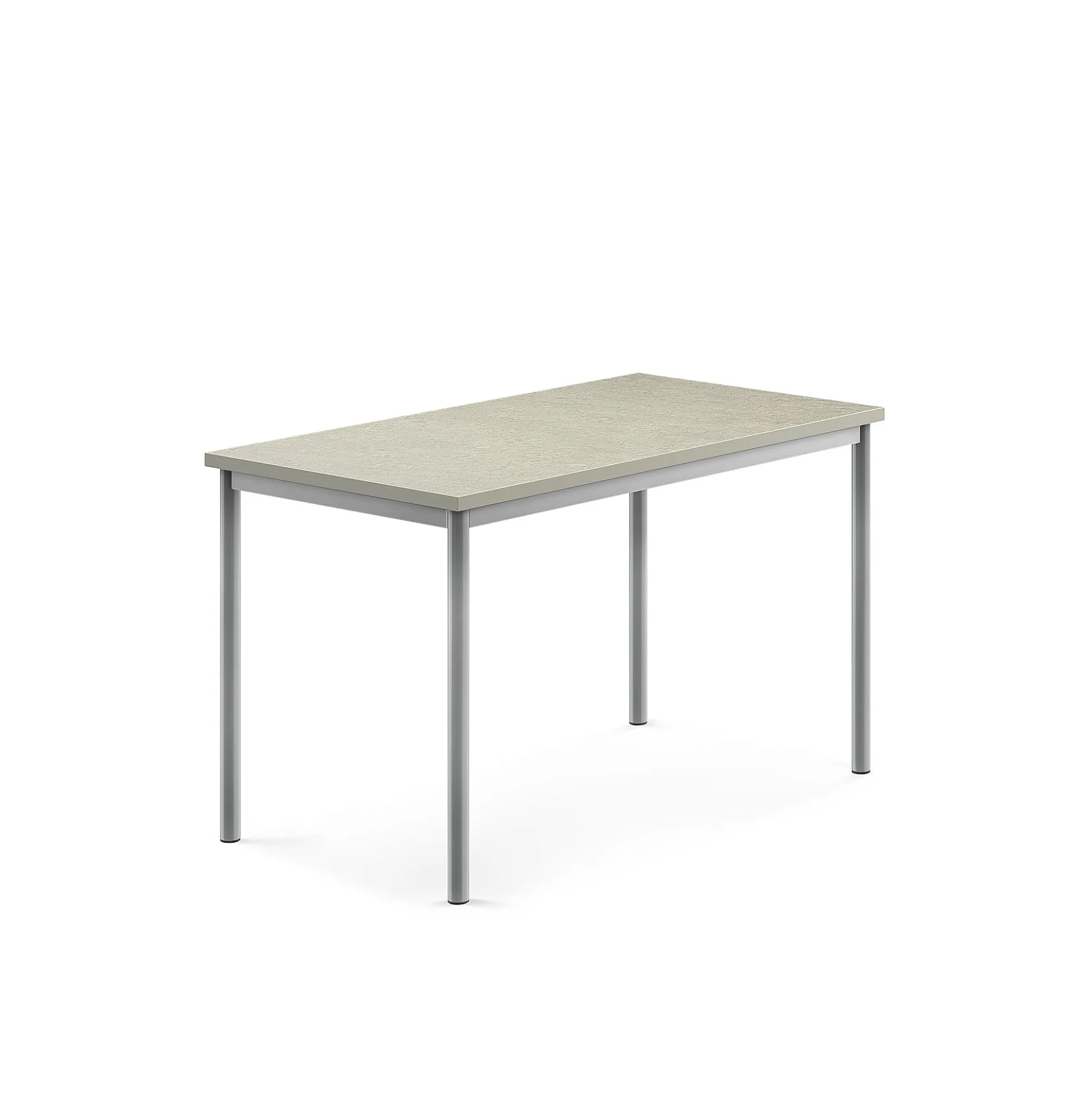 Pöytä SONITUS Ääntä vaimentava linoleumi, 1200x700x720 mm, harmaa, hopeanharmaa