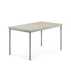 Pöytä SONITUS Ääntä vaimentava linoleumi, 1400x800x720 mm, harmaa, hopeanharmaa
