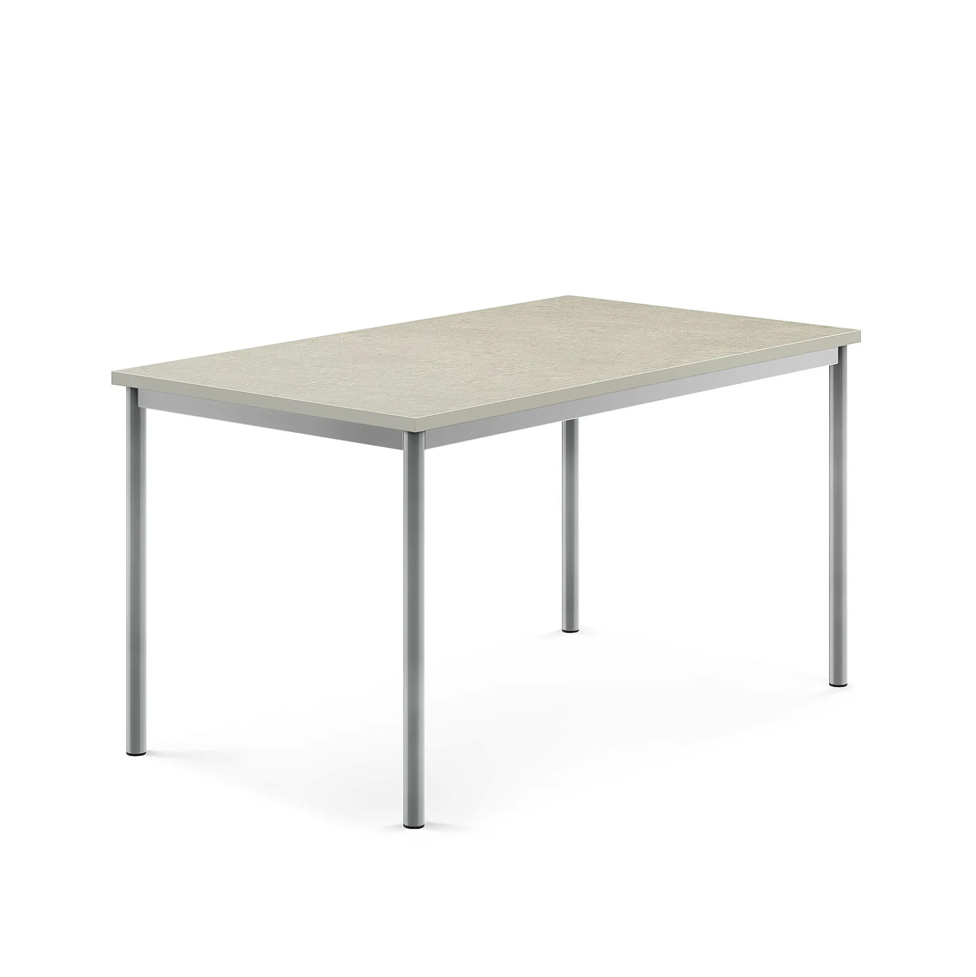 Pöytä SONITUS Ääntä vaimentava linoleumi, 1400x800x720 mm, harmaa, hopeanharmaa