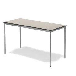 Pöytä SONITUS Ääntä vaimentava linoleumi, 1600x800x900 mm, harmaa, hopeanharmaa