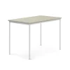 Pöytä SONITUS Ääntä vaimentava linoleumi, 1400x800x900 mm, harmaa, valkoinen