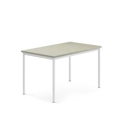 Pöytä SONITUS Ääntä vaimentava linoleumi, 1200x800x720 mm, harmaa, valkoinen