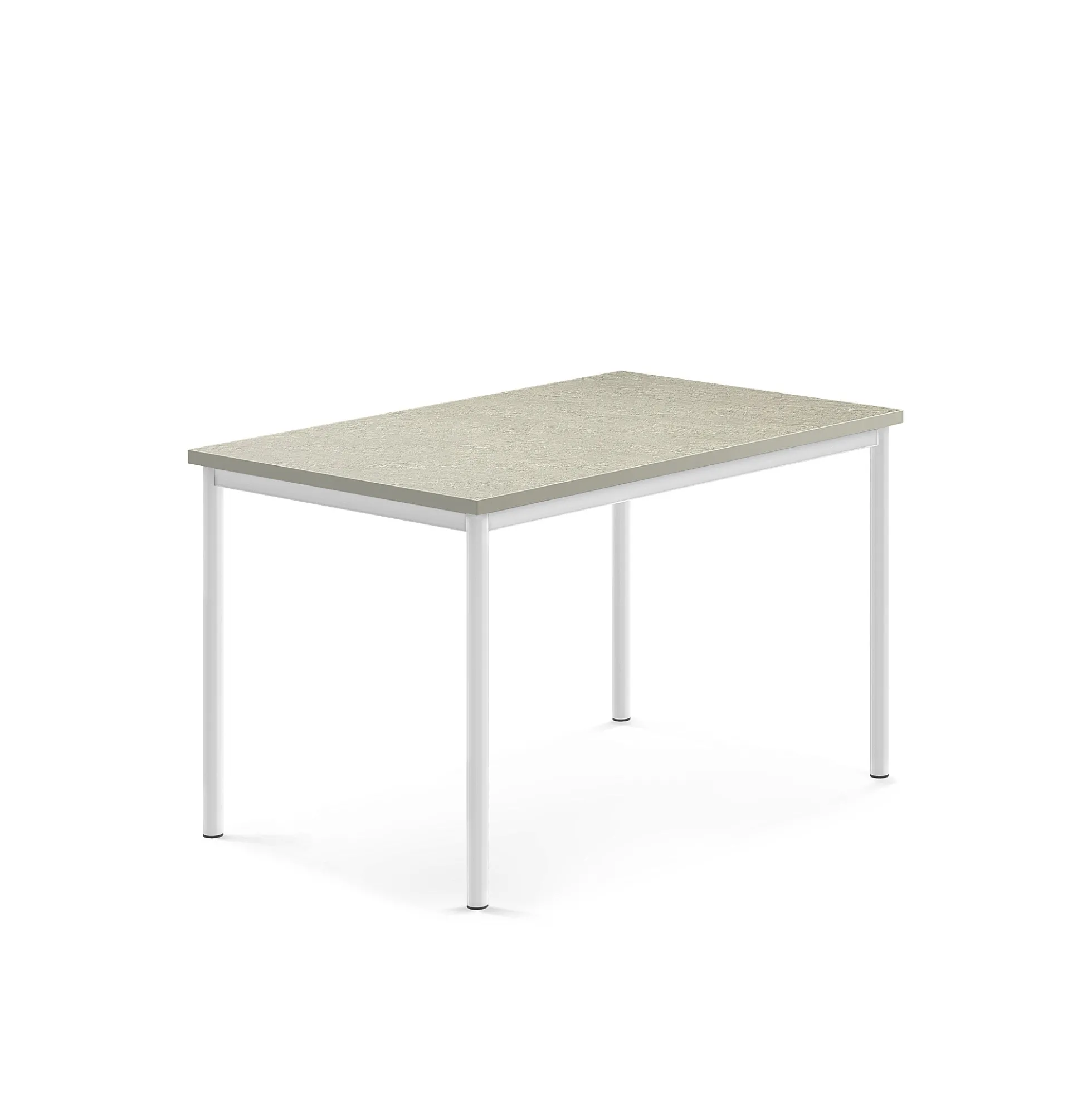 Pöytä SONITUS Ääntä vaimentava linoleumi, 1200x800x720 mm, harmaa, valkoinen