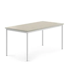 Pöytä SONITUS Ääntä vaimentava linoleumi, 1600x800x720 mm, harmaa, valkoinen