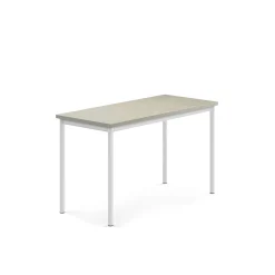 Pöytä SONITUS Ääntä vaimentava linoleumi, 1200x600x720 mm, harmaa, valkoinen