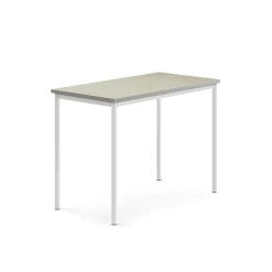 Pöytä SONITUS Ääntä vaimentava linoleumi, 1200x700x900 mm, harmaa, valkoinen