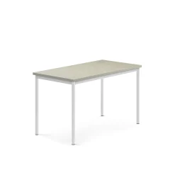 Pöytä SONITUS Ääntä vaimentava linoleumi, 1200x700x720 mm, harmaa, valkoinen
