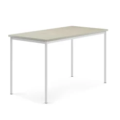 Pöytä SONITUS Ääntä vaimentava linoleumi, 1600x800x900 mm, harmaa, valkoinen