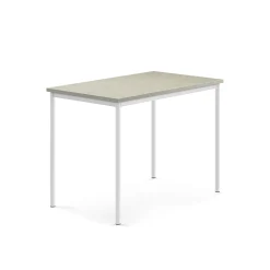 Pöytä SONITUS Ääntä vaimentava linoleumi, 1200x800x900 mm, harmaa, valkoinen