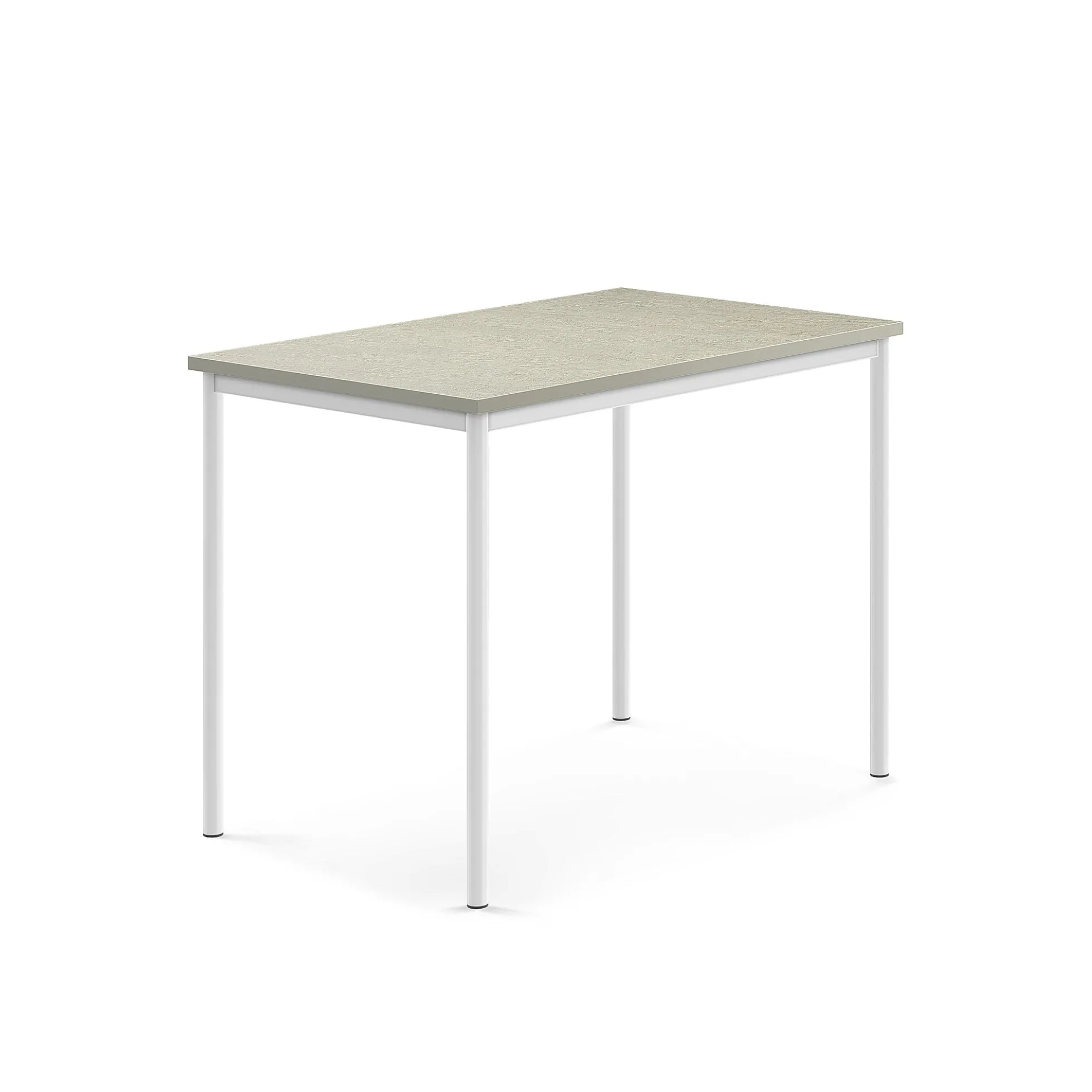 Pöytä SONITUS Ääntä vaimentava linoleumi, 1200x800x900 mm, harmaa, valkoinen