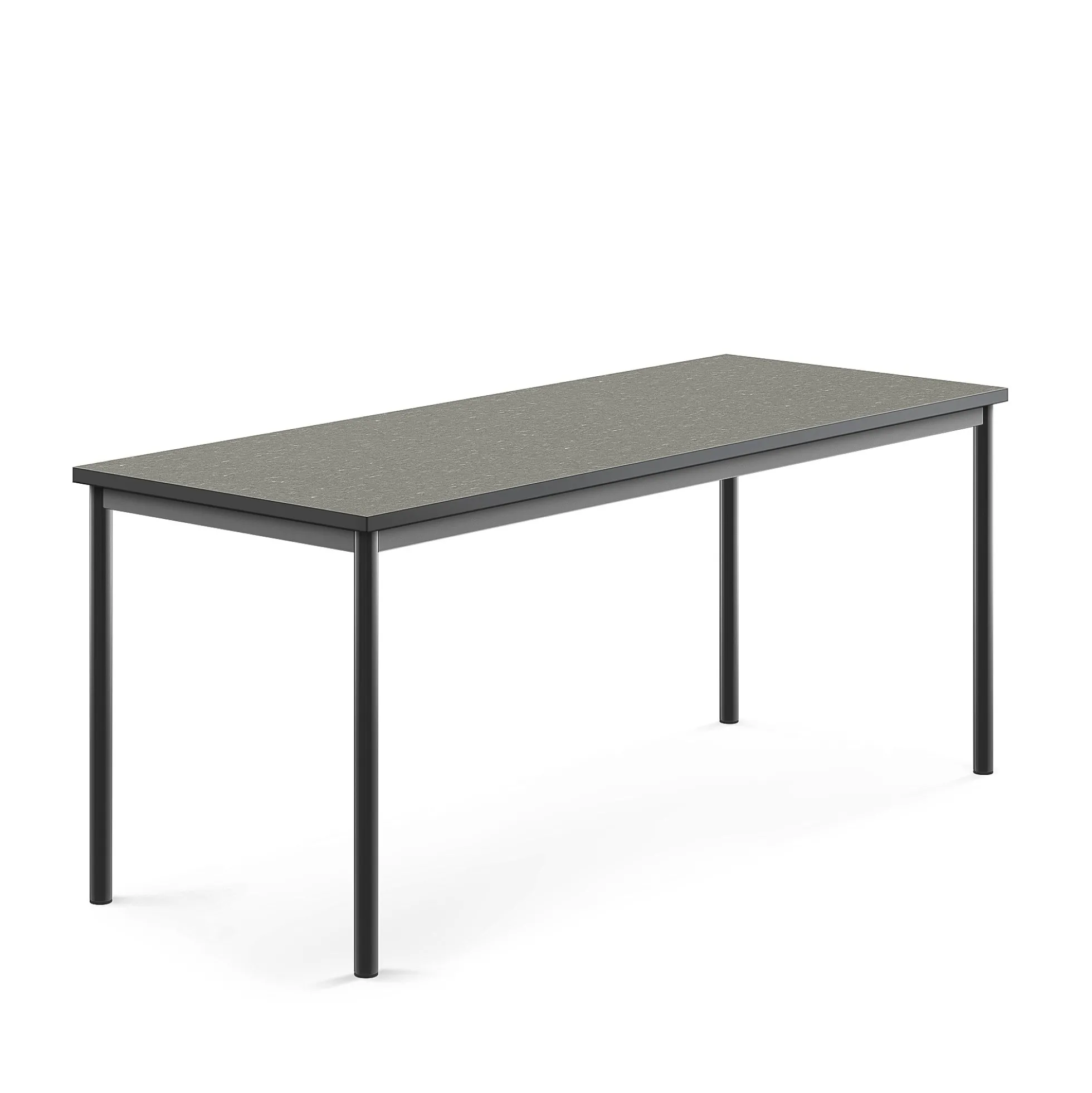 Pöytä SONITUS Ääntä vaimentava linoleumi, 1800x700x720 mm, tummanharmaa, antrasiitinharmaa