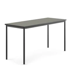 Pöytä SONITUS Ääntä vaimentava linoleumi, 1800x700x900 mm, tummanharmaa, antrasiitinharmaa