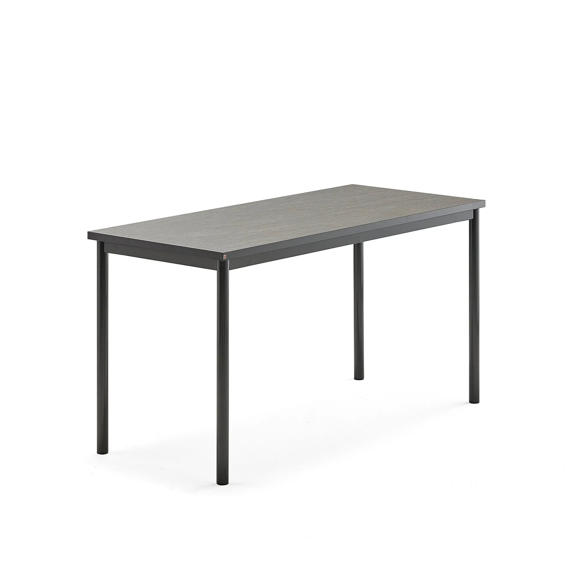 Pöytä SONITUS Ääntä vaimentava linoleumi, 1400x600x720 mm, tummanharmaa, antrasiitinharmaa