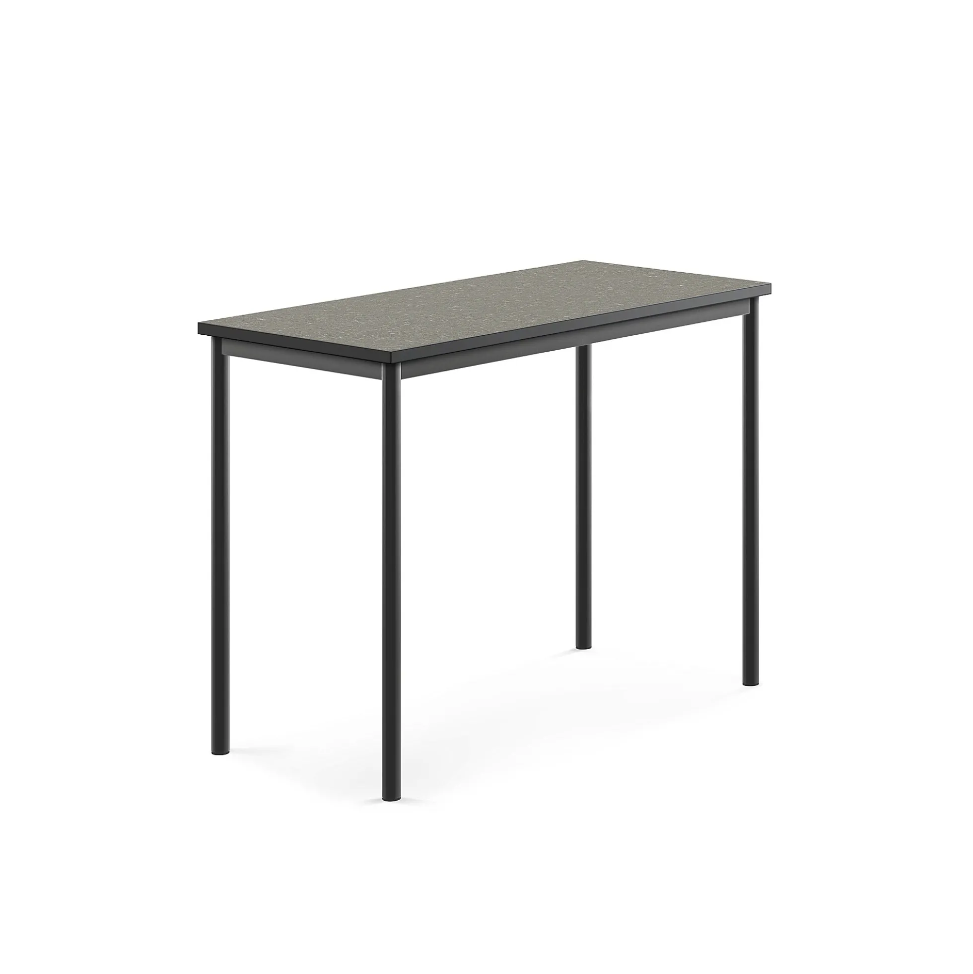 Pöytä SONITUS Ääntä vaimentava linoleumi, 1200x600x900 mm, tummanharmaa, antrasiitinharmaa
