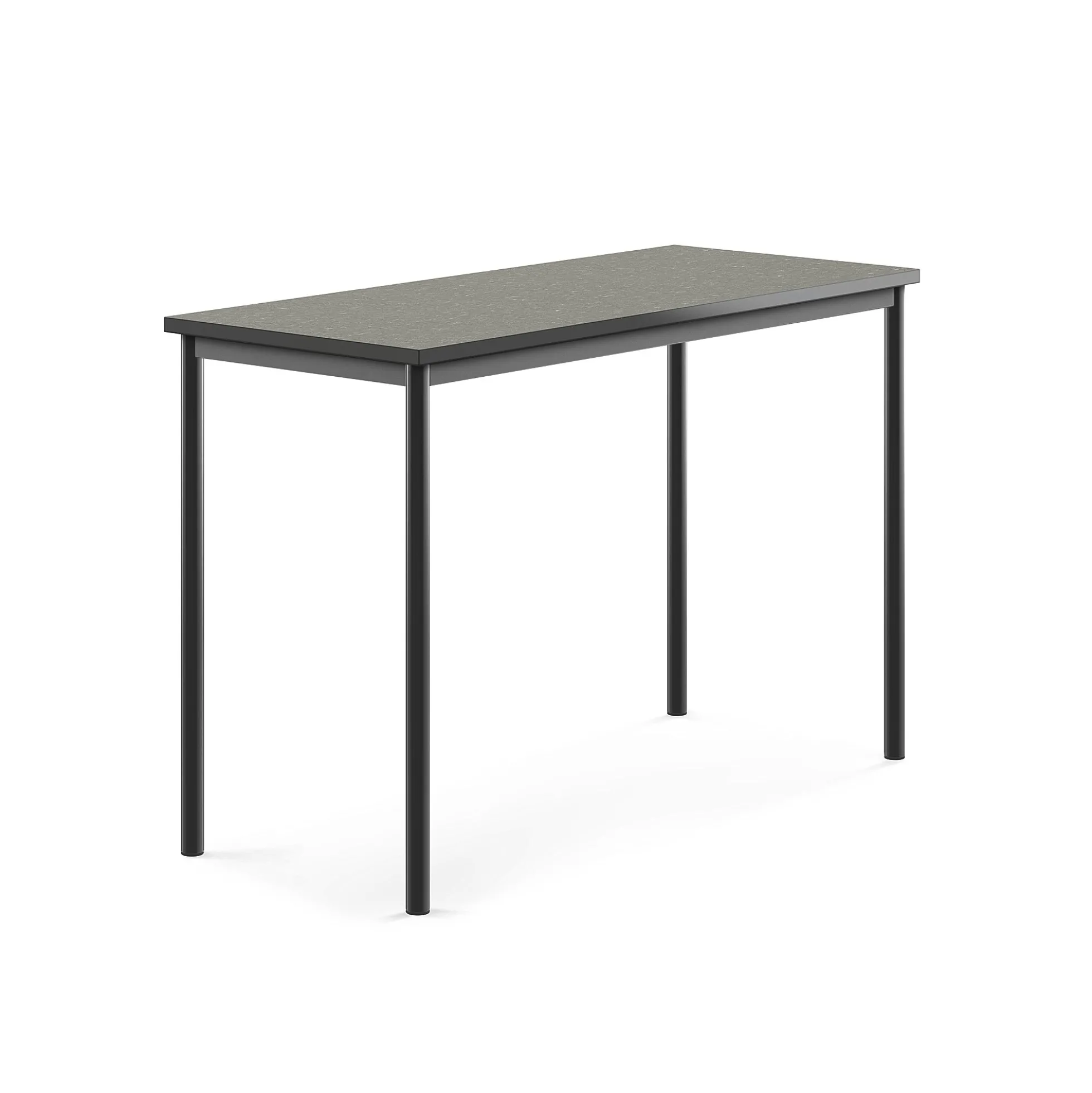 Pöytä SONITUS Ääntä vaimentava linoleumi, 1400x600x900 mm, tummanharmaa, antrasiitinharmaa