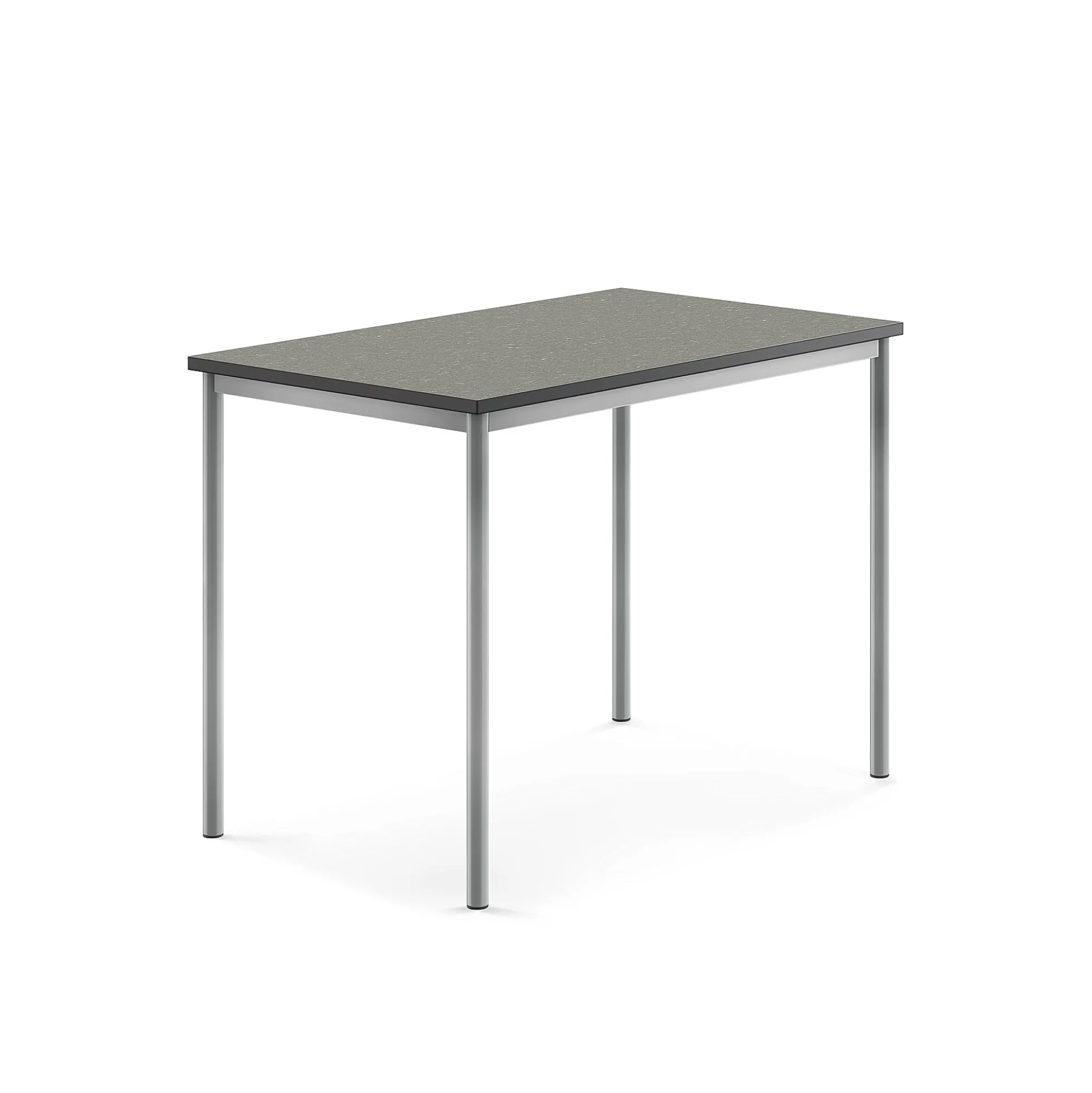 Pöytä SONITUS Ääntä vaimentava linoleumi, 1200x800x900 mm, tummanharmaa, hopeanharmaa