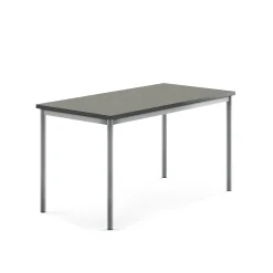 Pöytä SONITUS Ääntä vaimentava linoleumi, 1400x700x720 mm, tummanharmaa, hopeanharmaa