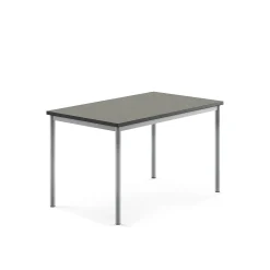 Pöytä SONITUS Ääntä vaimentava linoleumi, 1200x800x720 mm, tummanharmaa, hopeanharmaa