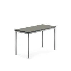 Pöytä SONITUS Ääntä vaimentava linoleumi, 1200x600x720 mm, tummanharmaa, hopeanharmaa