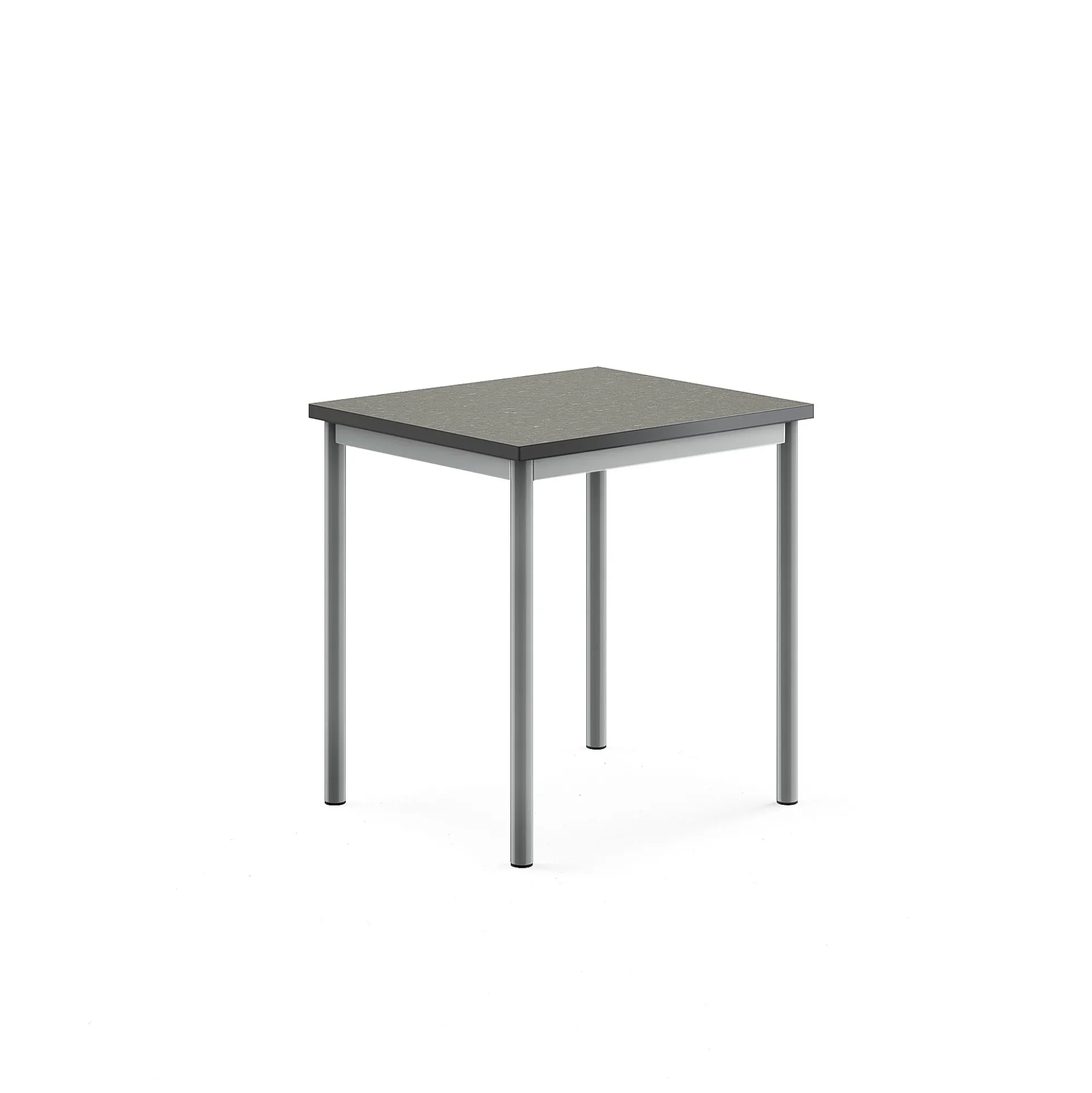 Pöytä SONITUS Ääntä vaimentava linoleumi, 700x600x720 mm, tummanharmaa, hopeanharmaa